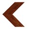 Ekena Millwork 11"W x 12"H x 3/4"D Vintage Farmhouse 3 1/2" Chevron, Barnwood Decor Collection, Salvage Red DECR11X12X075CHVRD - alternate 4